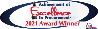 2021 Award Winner Achievement of Excellence in Procurement